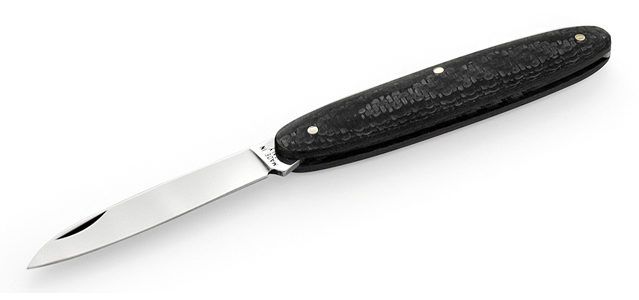 Maserin Black Carbon Fiber Temperini Pen Knife