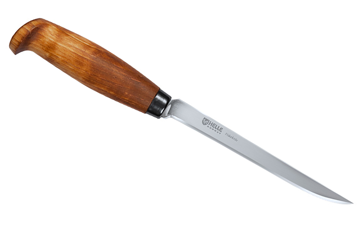 Helle Norway Fiskekniv Birch Fishing Knife - Red Cutlery