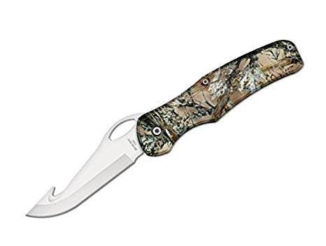 Bear Camouflage Aluminum Sideliner Guthook Hunter Knife