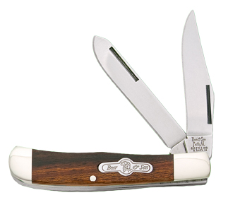 Bear Kodiak Desert Iron Wood Little Trapper Knife