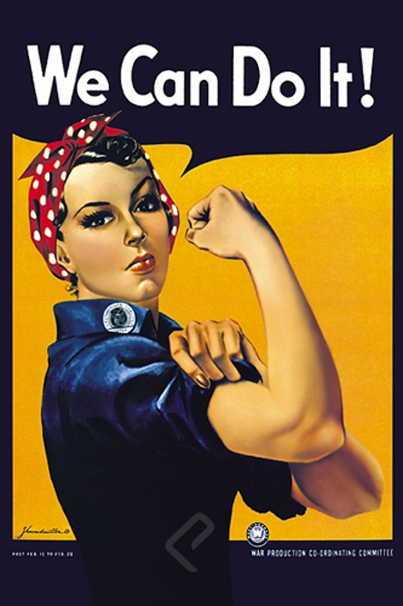 Rosie the Riveter 24 x 36 Poster