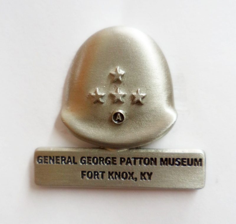 General Patton Museum Helmet Pewter Pin