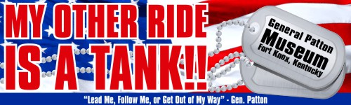 My Other Ride is a TANK!! 3" x 10" Bumper Sticker
