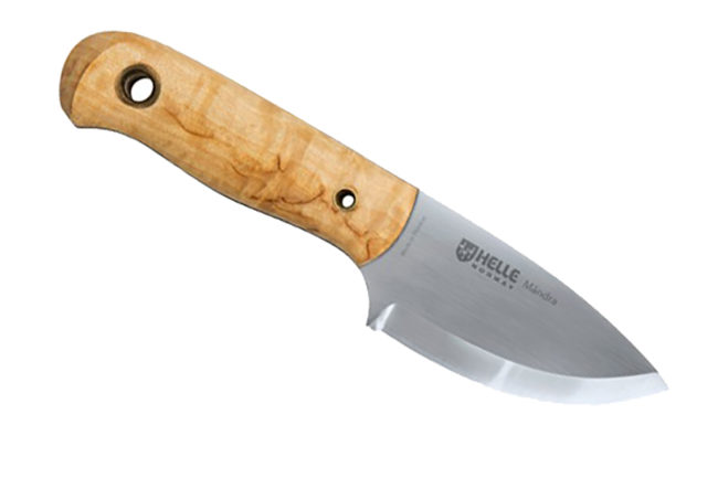 Helle Norway Helle GT Curly Birch Fixed Blade Knife - Red Hill Cutlery