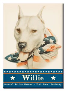 Patton’s Bull Terrier Dog “Willie” Magnet