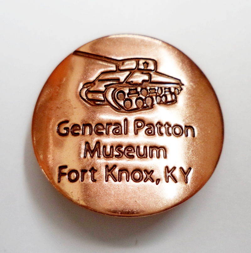 Patton Museum Tank Copper Hiking Stick Medallion