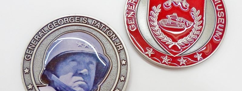 General George S. Patton Silver & Red Coin