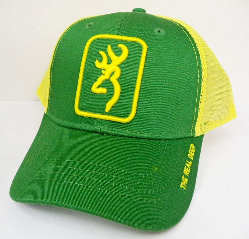 green and yellow hat