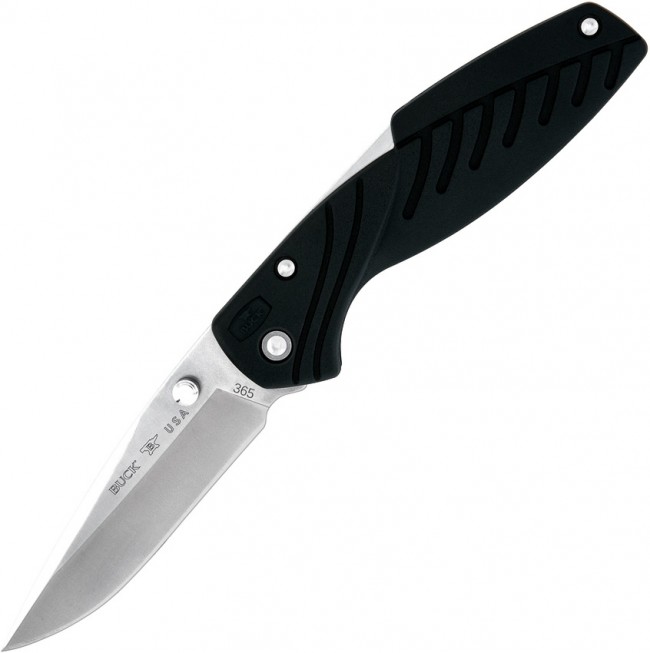 Buck 365 Medium Black Rival II Lockback Knife