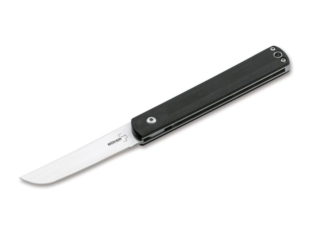 Boker Plus Black G10 Wasabi Flipper Knife