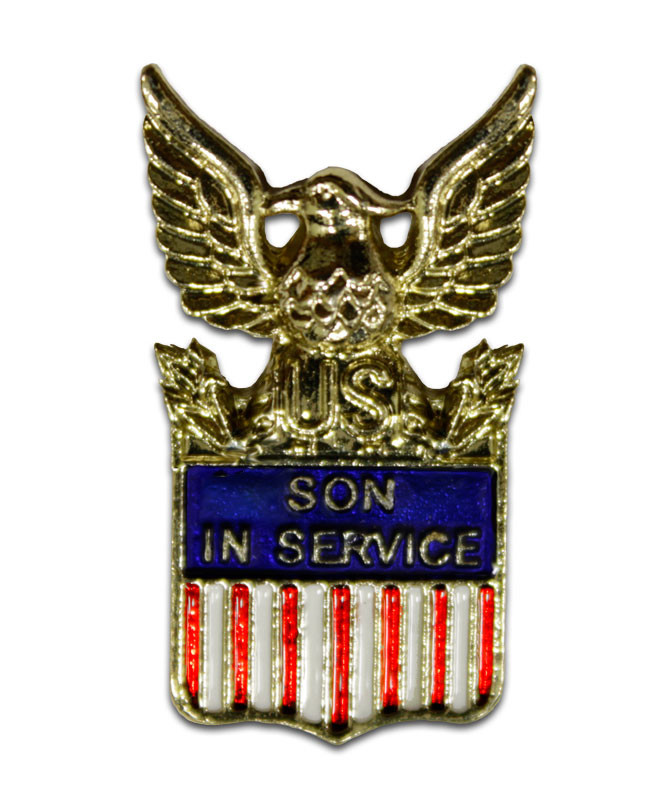 Son In Service American Flag Pin
