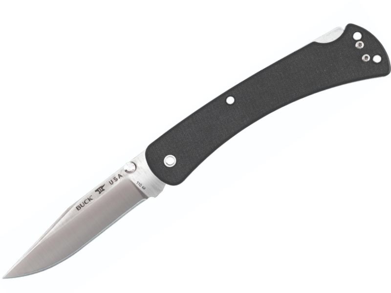 Buck 110 Slim Black G10 Folding Hunter Knife