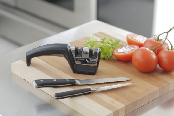 Smith's Black Manual Pull-Through Knife Sharpener in the Kitchen Tools  department at