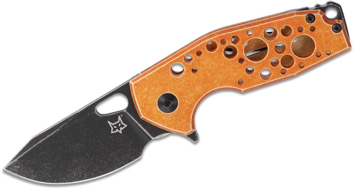 Fox Knives Jesper Voxnaes Suru Orange Flipper Knife