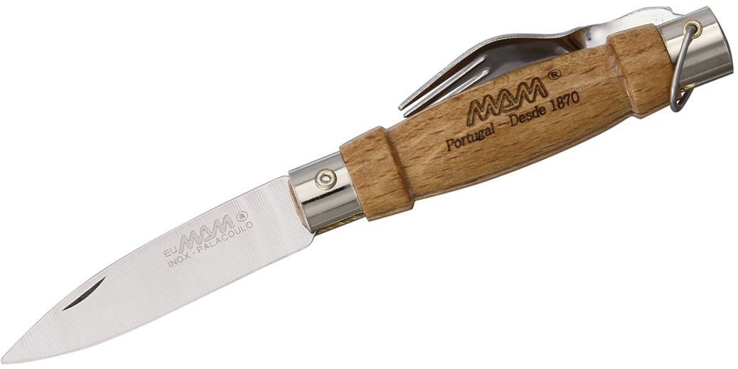 MAM Beechwood Folding Fork and Knife