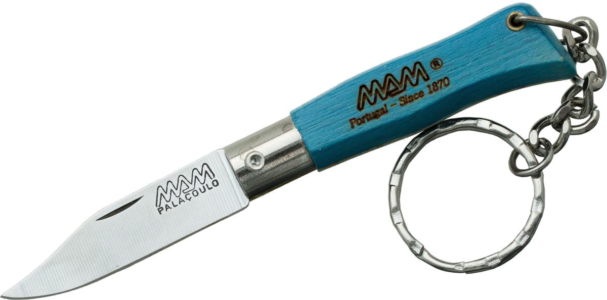 MAM Blue Beechwood Douro Mini Key Ring Knife