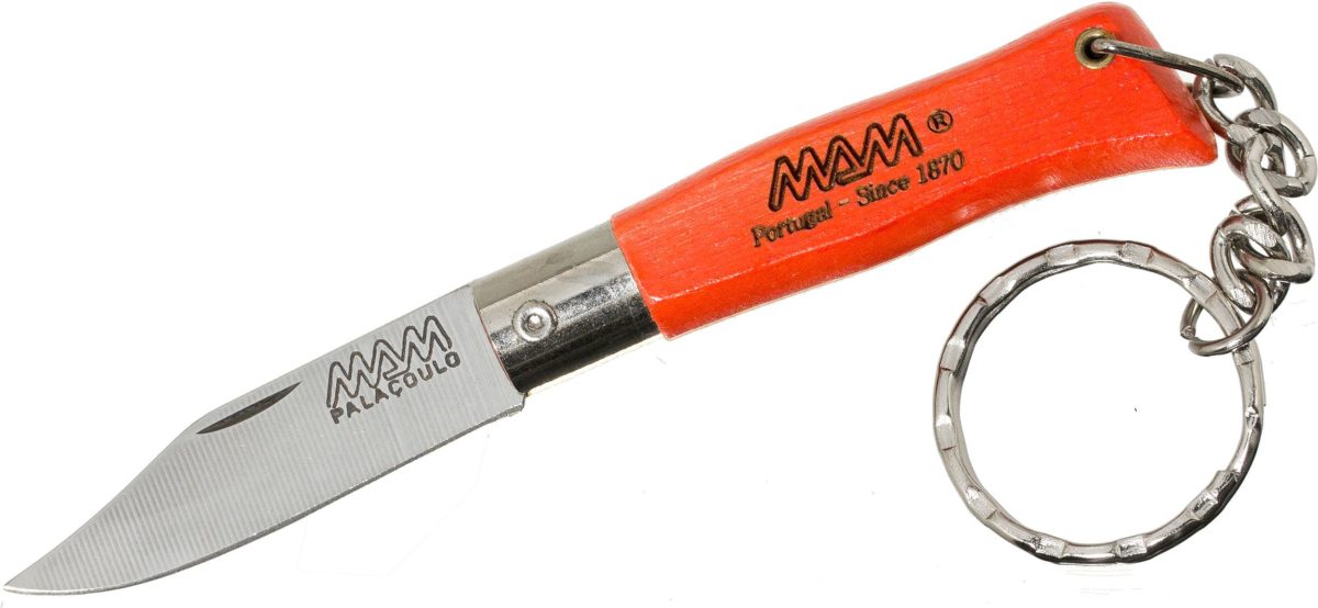 MAM Red Beechwood Douro Mini Key Ring Knife