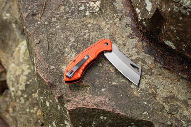 Smith's Blaze Orange G10 Cleaver Blade Rally