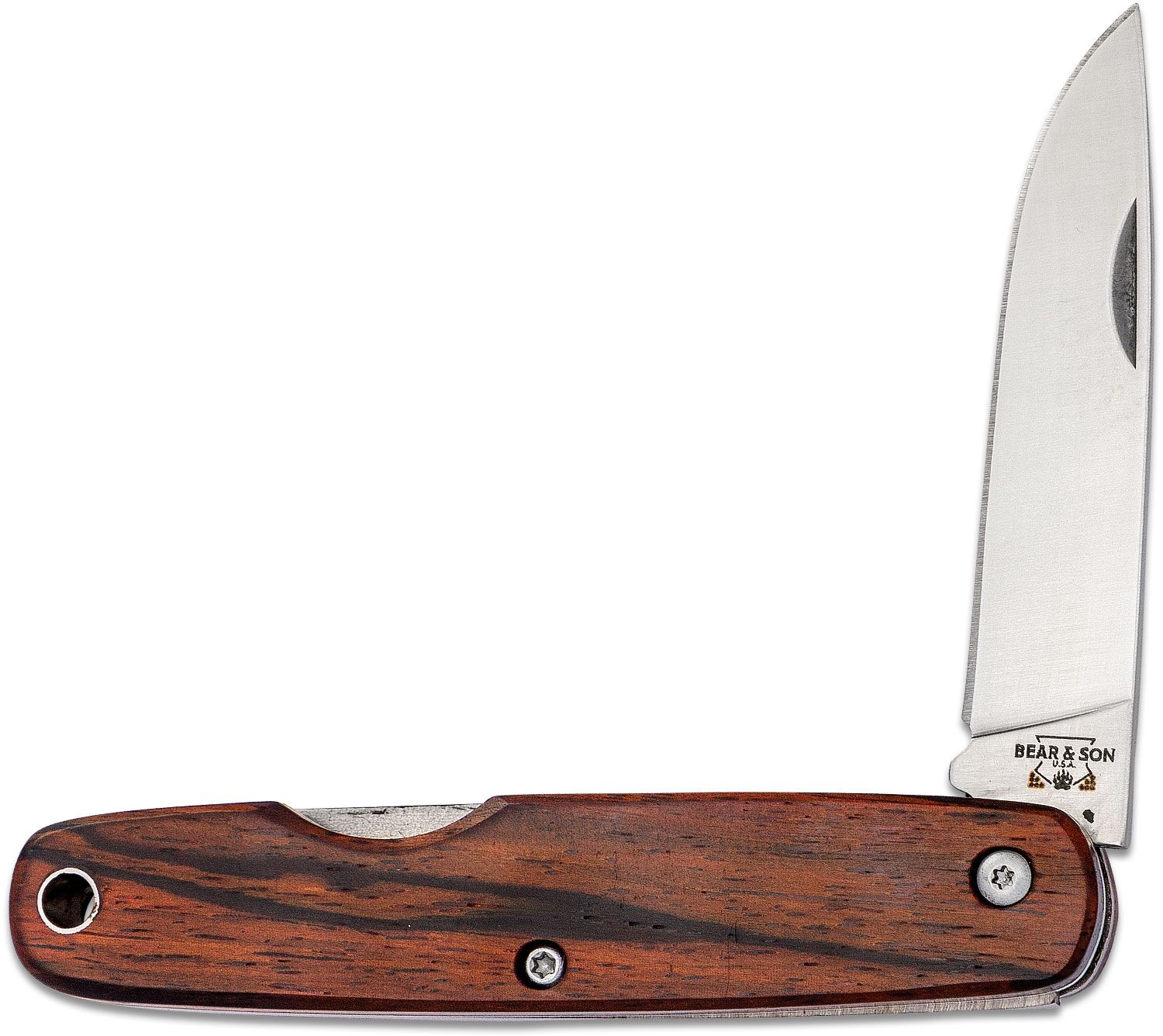 Bear Cocobolo Wood Pen Knife