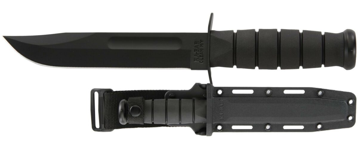 KA-BAR Black Kraton Full Size Fixed Blade Fighter 1213