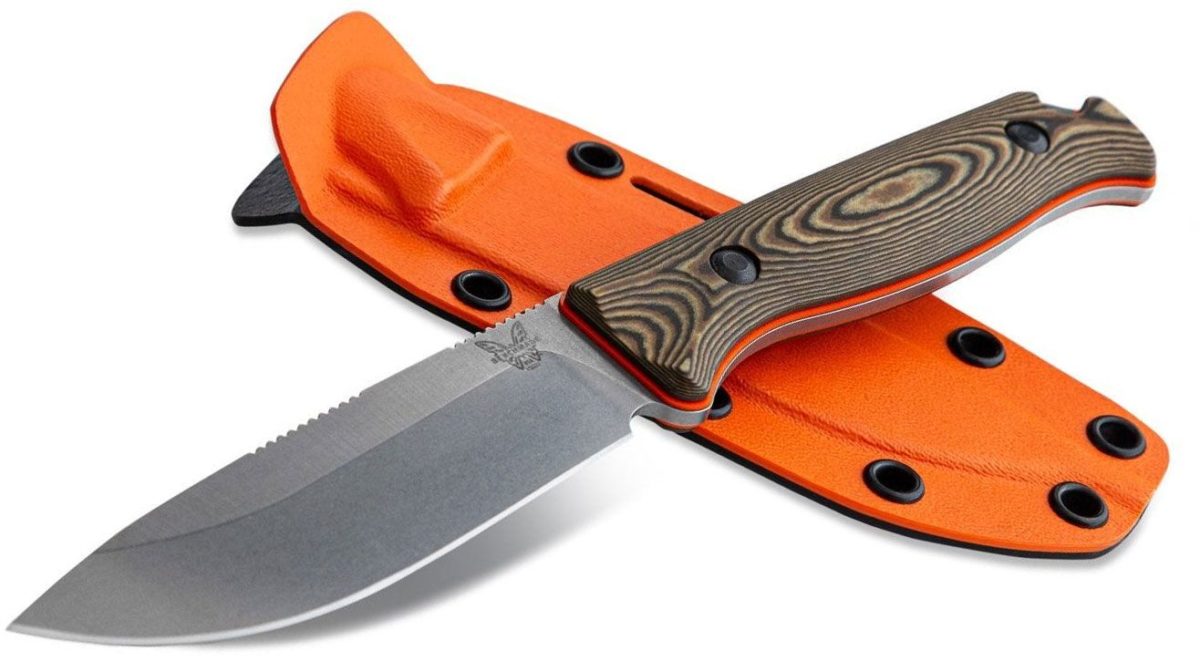 Benchmade HUNT Richlite/Orange G10 Saddle Mountain Skinner