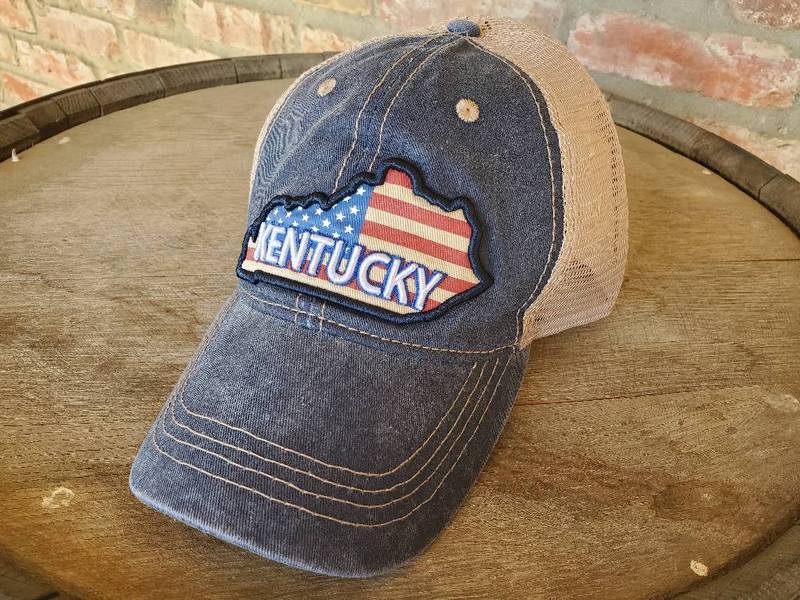 Kentucky Blue American Flag Hat