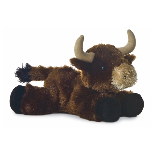Brown Toro Bull Mini-Flopsie Plush