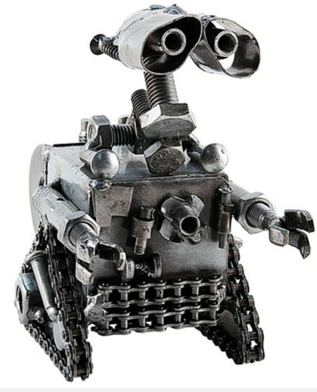 Recycled Metal Art - Wall-E Robot