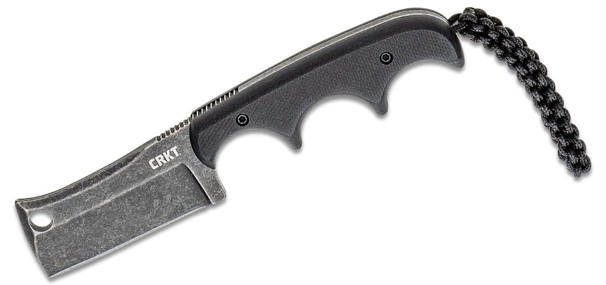 CRKT Folts Minimalist Blackout Cleaver Neck Knife Red Hill Cutlery