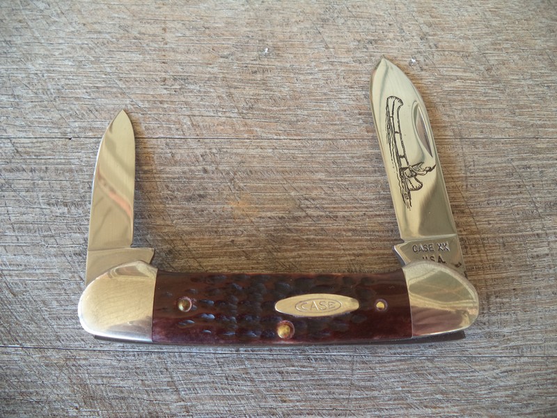 Case 1976 Brown Bone Canoe Knife