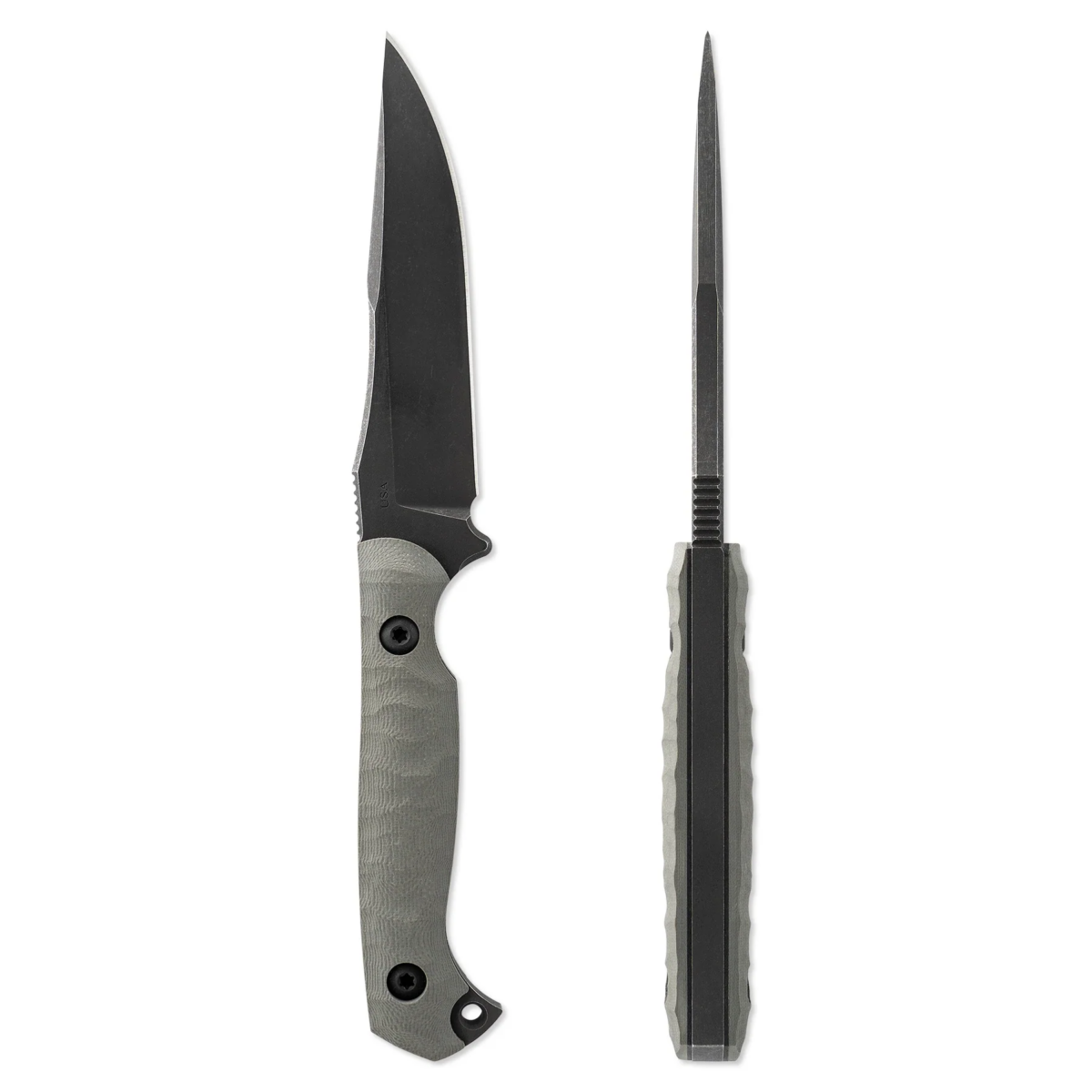Toor Knives Stonewash Stealth Gray G10 Krypteia