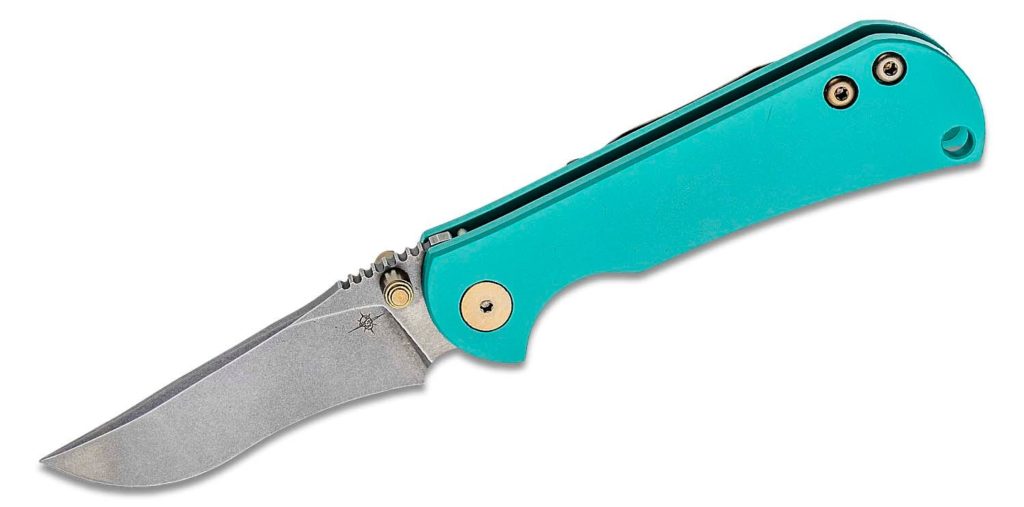 Toor Knives Teal Titanium Chasm Folder - Red Hill Cutlery