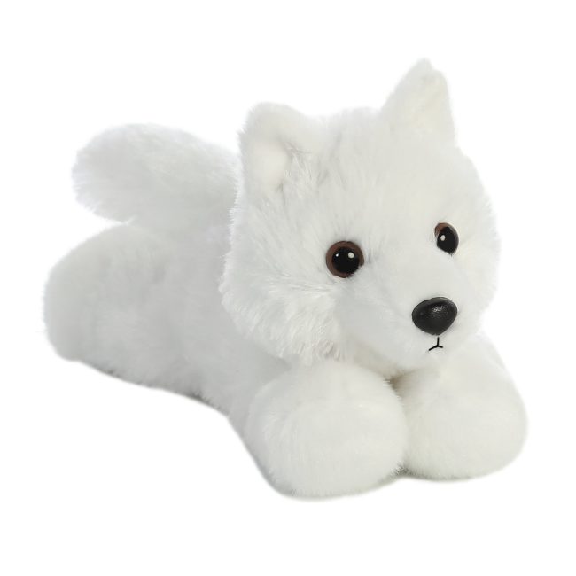 White Wolf Mini-Flopsie Plush