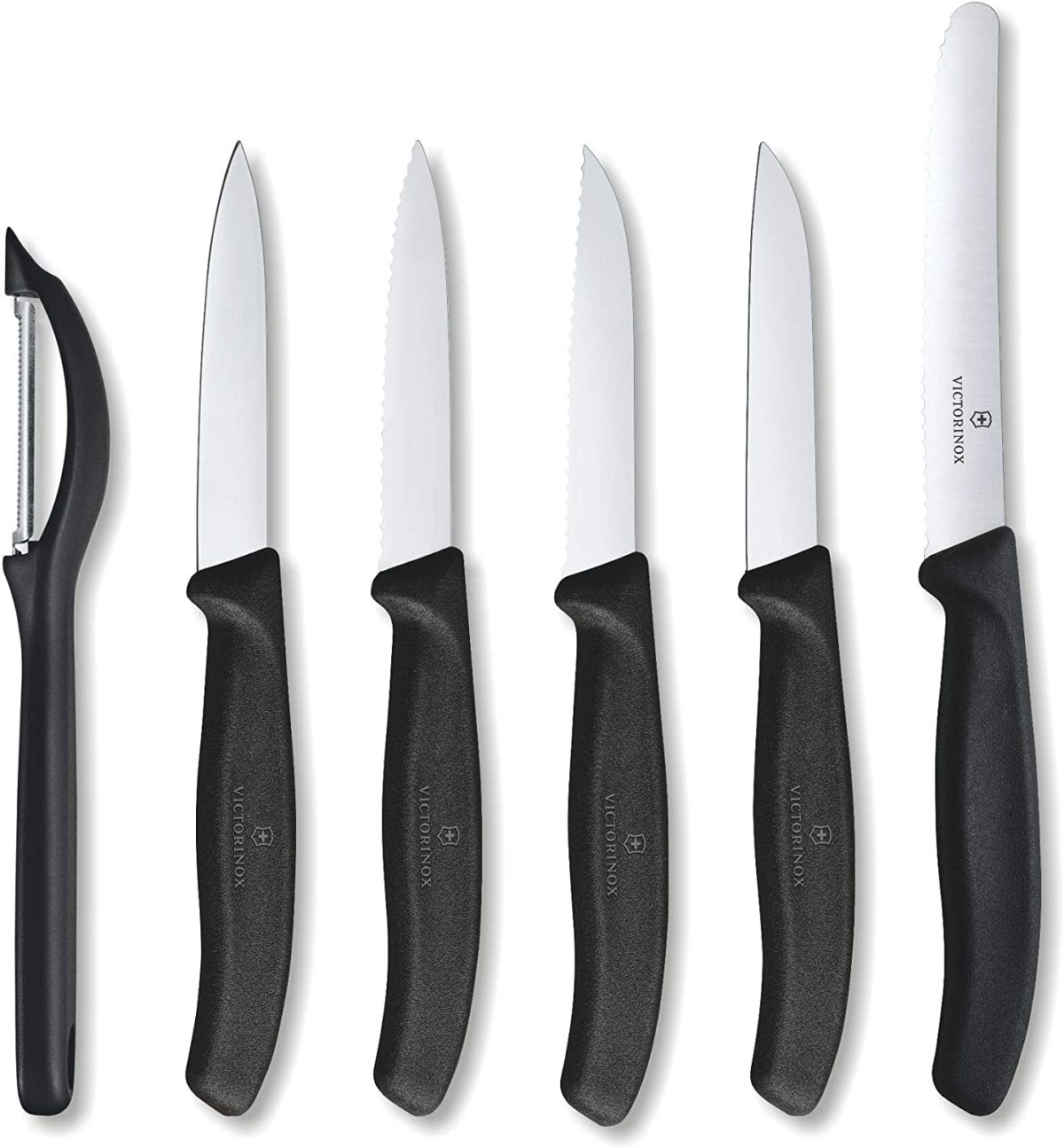 Victorinox Black Paring Knife 6 Piece Set