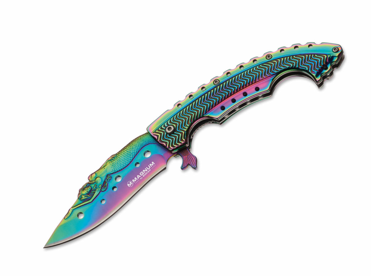 Boker Magnum Rainbow Mermaid Flipper