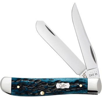 Case Pocketworn Mediterranean Blue Bone Mini Trapper