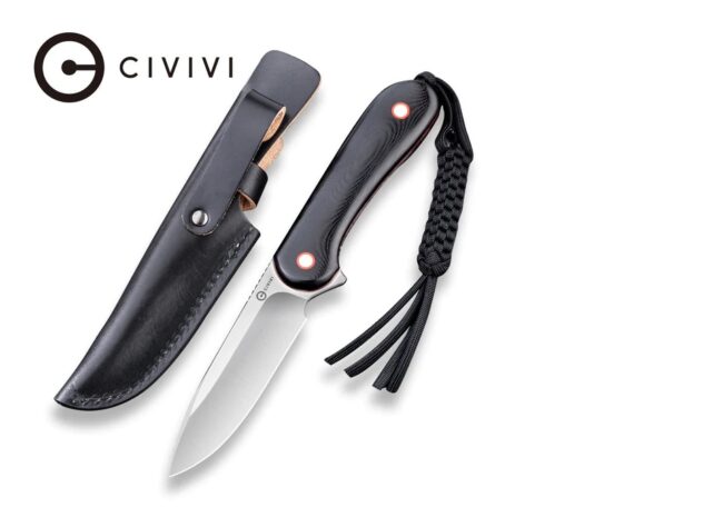 Civivi Black Red G10 Elementum Fixed Blade