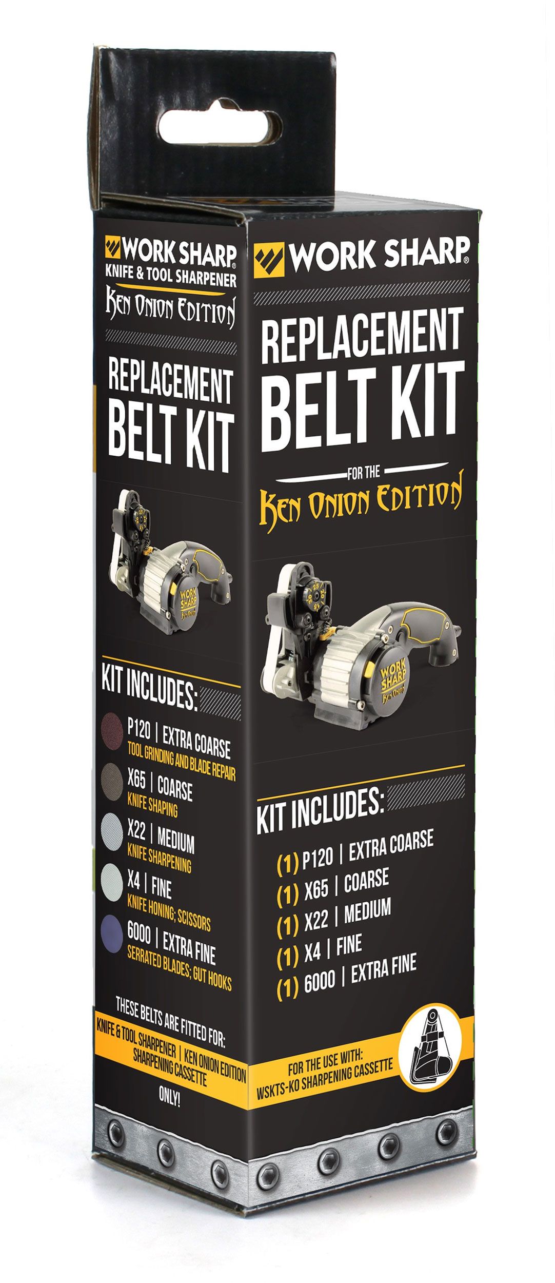 Work Sharp Replacement Belt Kit for WSKTS-KO Ken Onion Edition, 5 Pack