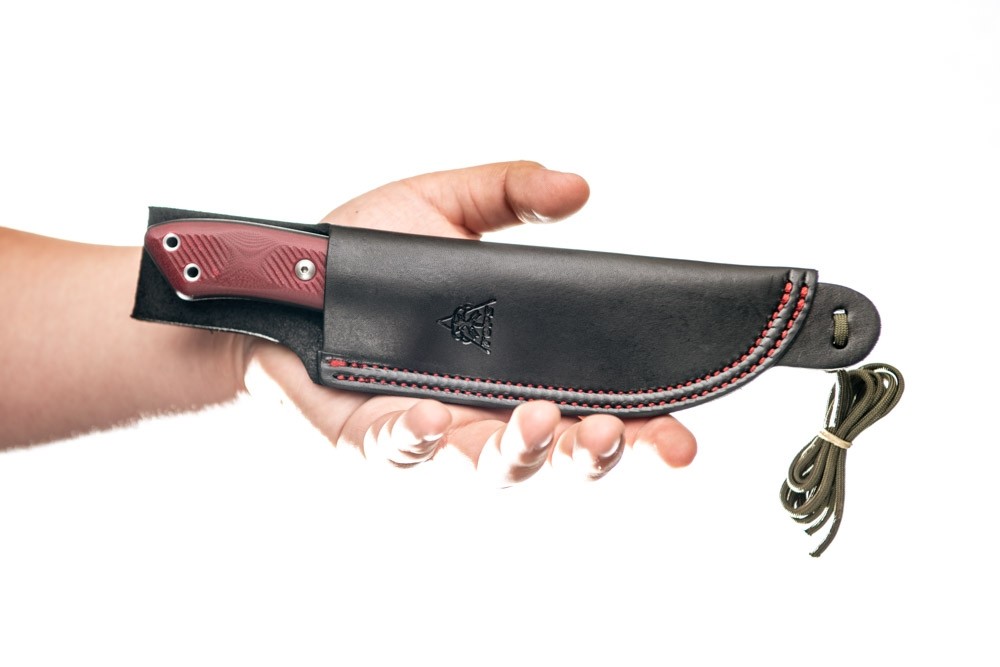 TOPS Black Red G10 Camp Creek Fire Edition Skinner - Image 2