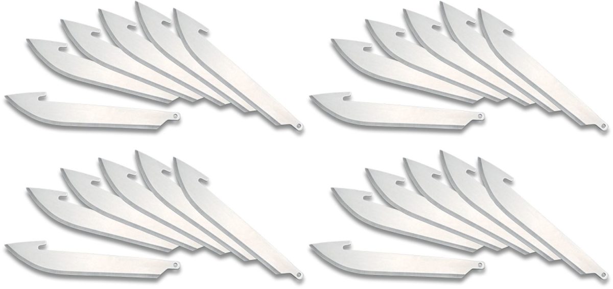 Outdoor Edge RazorSafe™ System Drop Point Blades 24 Pack