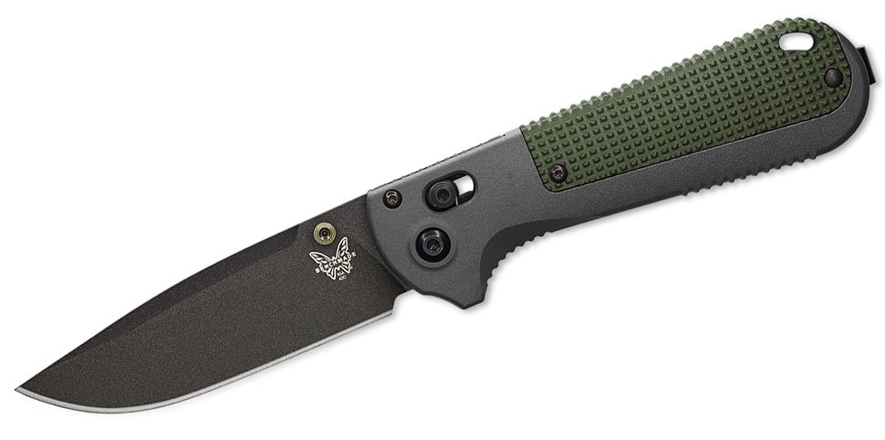 Benchmade Grey & Green Grivory REDOUBT