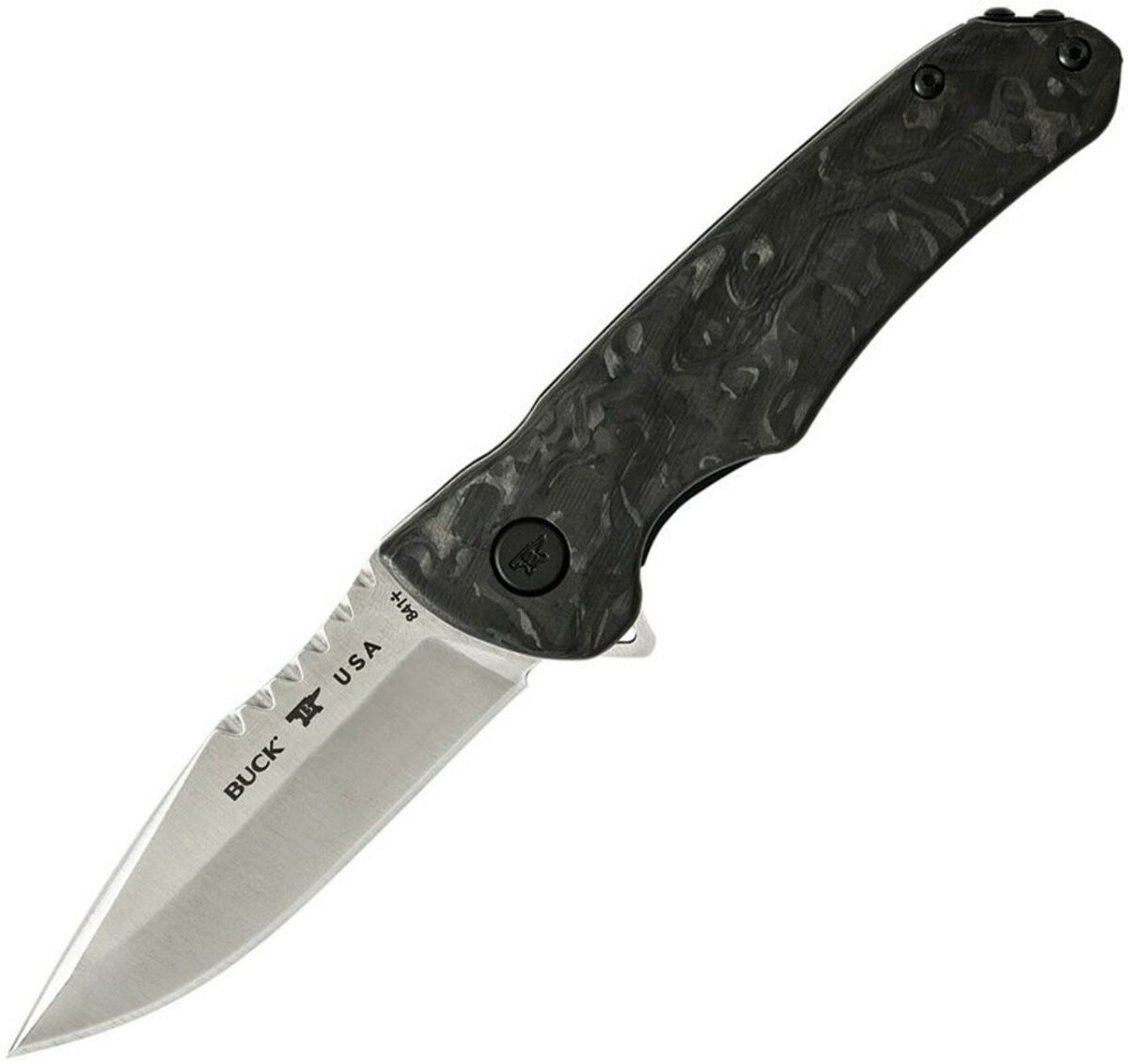 Buck Marbled Carbon Fiber Sprint Pro Flipper