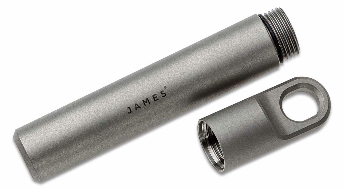 The James Brand Titanium Randolph Keychain Stash Tool
