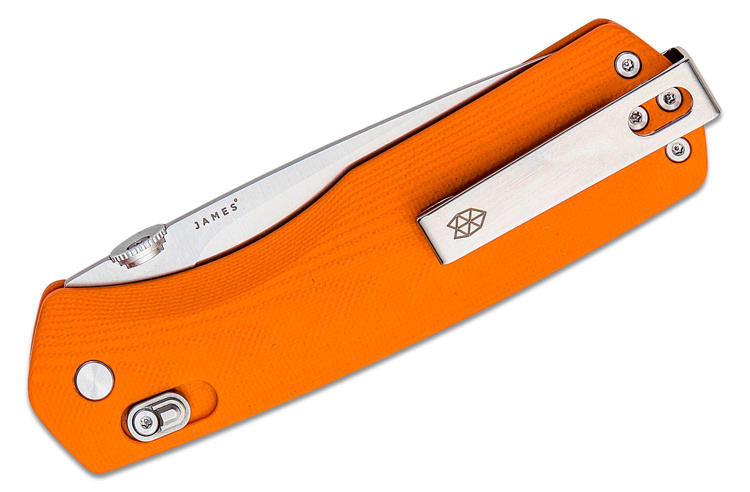 The James Brand Orange Micarta Carter XL - Image 2