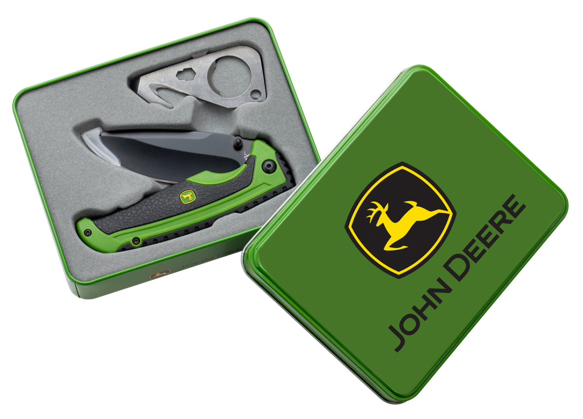 John Deere TecX Green Black Knife Gift Tin