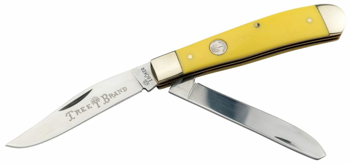 Boker Smooth Yellow Delrin Trapper 2.0