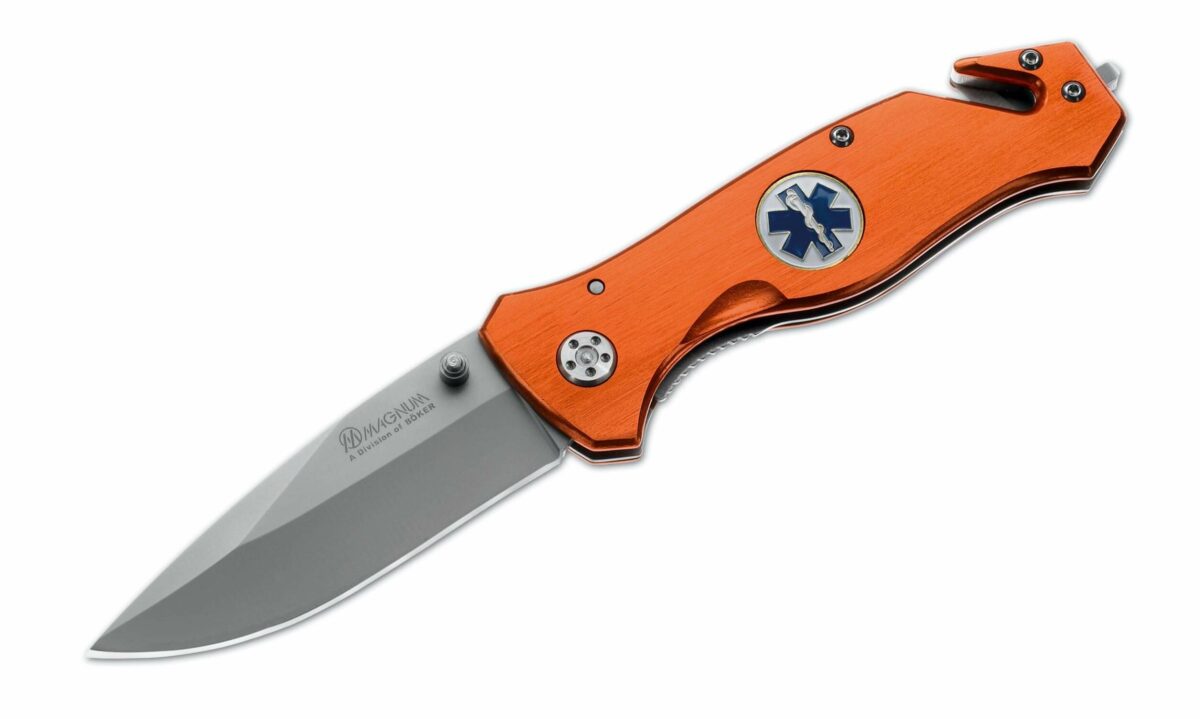 Boker Magnum Tactical Orange Medic Rescue Knife