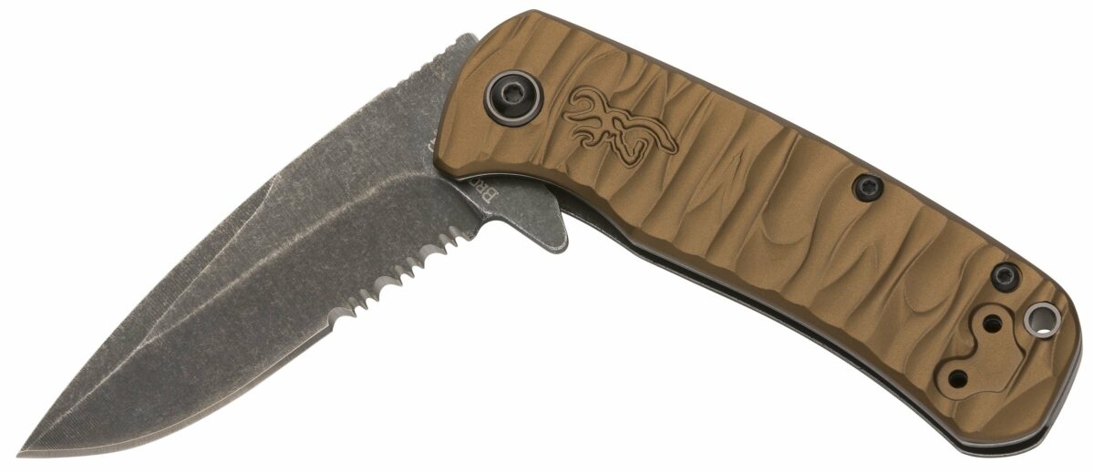 Browning Bronze Assisted Open Riverstone Flipper