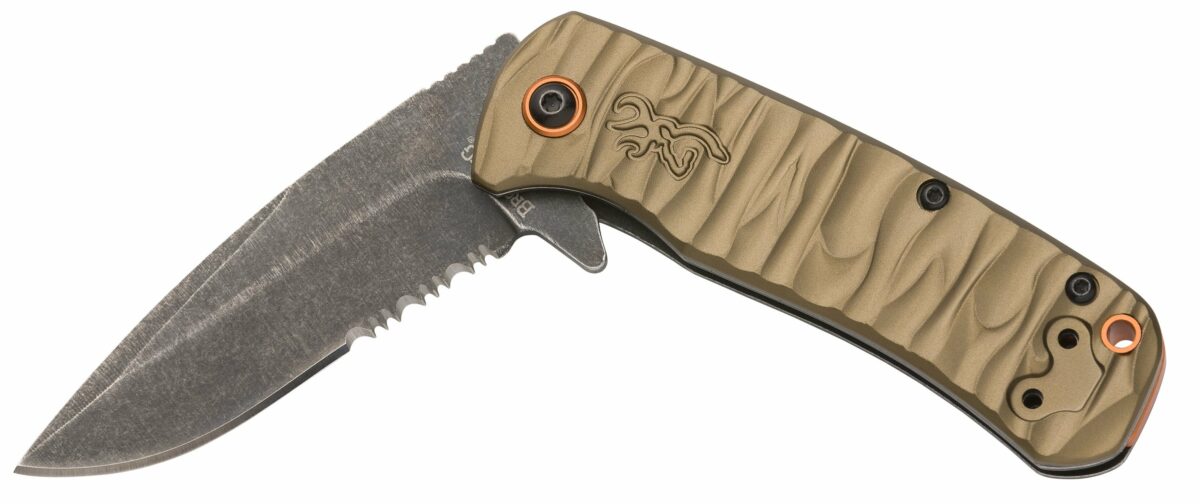 Browning Sage Assisted Open Riverstone Flipper