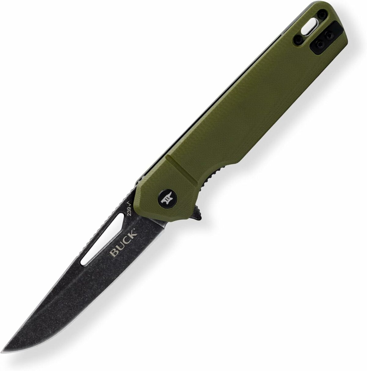 Buck OD Green Aluminum Infusion Assisted Flipper